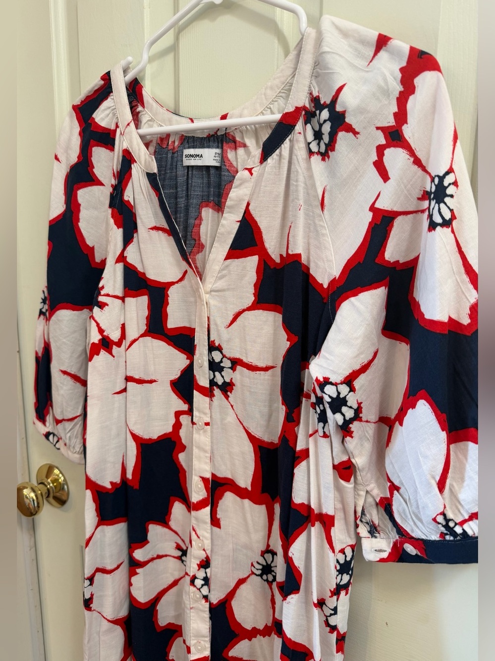 Sonoma Goods for Life Floral Print Shift Dress | Tropical | Travel | Cruise | PM - Picture 3 of 9